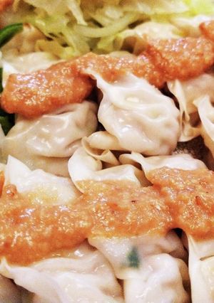 たまには味変！簡単！餃子ごま味噌ダレ！-レシピのメイン写真