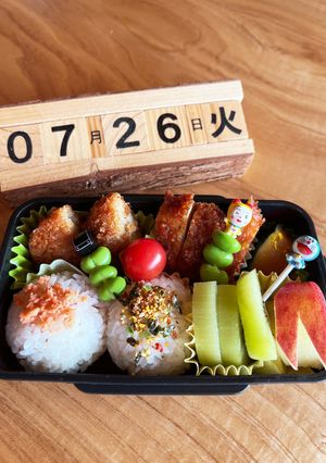 2022.7/26 小学生男子学童お弁当-レシピのメイン写真