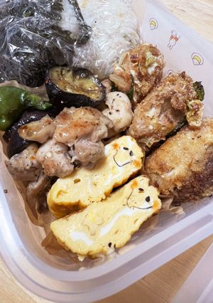 キャベツメンチカツ☆チキンソテー弁当-レシピのメイン写真