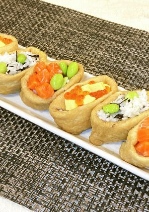 パーティーやお祝いに！オープンいなり3種-レシピのメイン写真