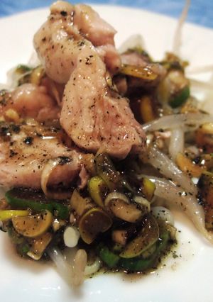 鶏肉の酒蒸しサラダ-レシピのメイン写真