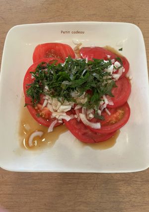 切ってかけるだけ簡単冷しトマト-レシピのメイン写真