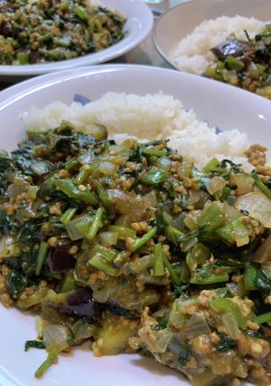 空芯菜と夏野菜カレー-レシピのメイン写真