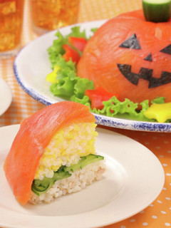 ハロウィンおばけのケーキ寿司-レシピのメイン写真