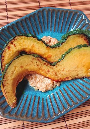 【野菜ソムリエ】鹿ヶ谷かぼちゃマヨ肉味噌-レシピのメイン写真