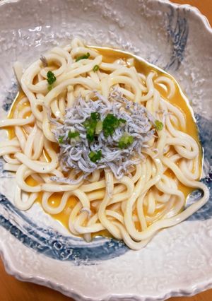たまごかけシラスうどん〜♪-レシピのメイン写真