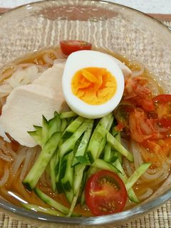 【美人レシピ】サラダチキン冷麺-レシピのメイン写真