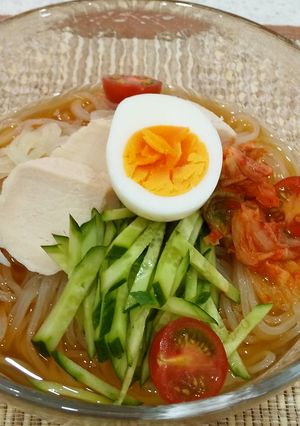 【美人レシピ】サラダチキン冷麺-レシピのメイン写真