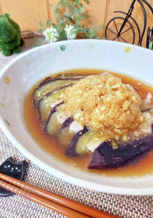 暑い日はコレ♪なすと豚バラ肉のレンジ蒸し-レシピのメイン写真