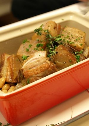 豚ばら肉と大豆の煮込み-レシピのメイン写真
