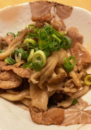 きのこと豚肉のガリバタポン酢-レシピのメイン写真