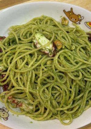 種から育てたスイートバジルの激うまパスタ-レシピのメイン写真