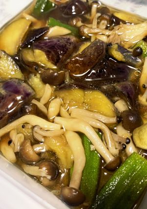夏野菜のめんつゆ漬け-レシピのメイン写真