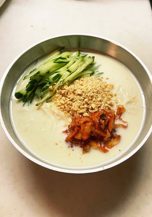 冷たい豆乳そうめん（コンククス）-レシピのメイン写真