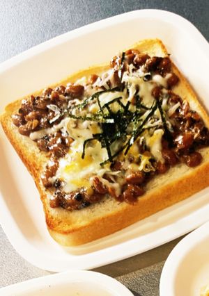 納豆トースト-レシピのメイン写真
