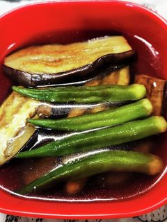 白だしで茄子とオクラの焼きびたし-レシピのメイン写真