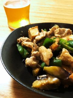 10分簡単!豚肉とナスの味噌炒め-レシピのメイン写真