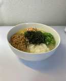 オクラと納豆のネバネバ大腸癌予防そうめん