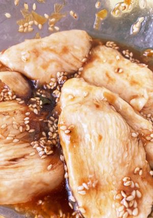 鶏むねユッケ-レシピのメイン写真
