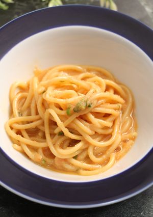 再現！ゆず香る明太子クリームパスタ-レシピのメイン写真