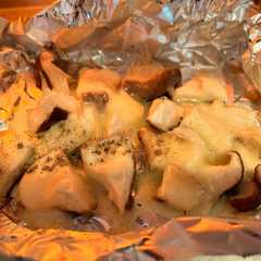 รูปของ 材料3つ！椎茸のホイルチーズ焼き♪簡単！