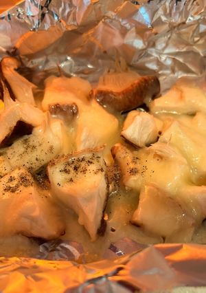材料3つ！椎茸のホイルチーズ焼き♪簡単！-レシピのメイン写真