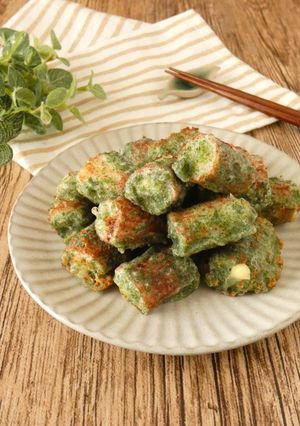 チーズちくわの青のり揚げ-レシピのメイン写真