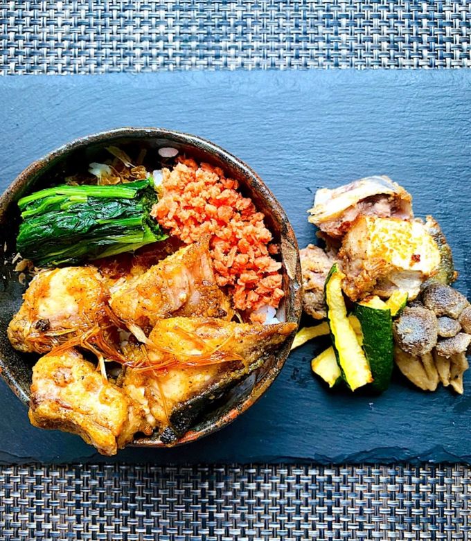 ブリの辛味揚げ 3色どんぶり-レシピのメイン写真