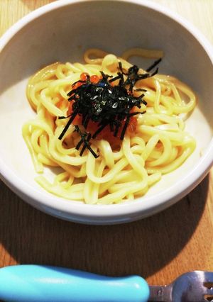 子ども向けいくらのバター醤油うどん-レシピのメイン写真