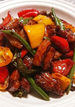 激辛派?旨辛派?湖南風豚バラと唐辛子炒め-レシピのメイン写真