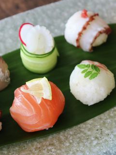 5種の手まり寿司-レシピのメイン写真