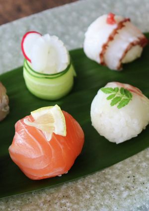 5種の手まり寿司-レシピのメイン写真