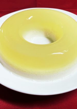 二層に分かれるりんごのゼリー-レシピのメイン写真