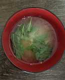 簡単♪即席　大葉とごまのお味噌汁