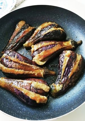 ナスのひき肉挟み♪-レシピのメイン写真