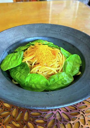 黒七味のパスタ ボッタルガまぶし-レシピのメイン写真