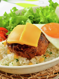 チェダーチーズのロコモコ丼-レシピのメイン写真