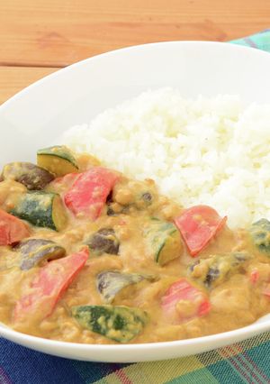 夏野菜のミルクカレー-レシピのメイン写真