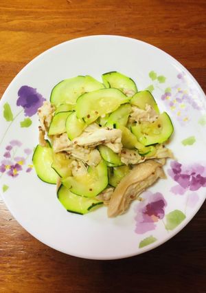 鶏ハムとズッキーニの和え物-レシピのメイン写真