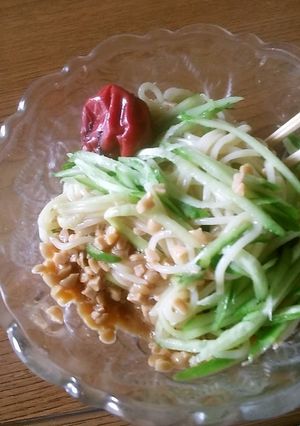 納豆タレで食べる冷やし中華-レシピのメイン写真