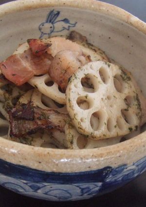 簡単♪　れんこんの塩きんぴら　青のり風味-レシピのメイン写真