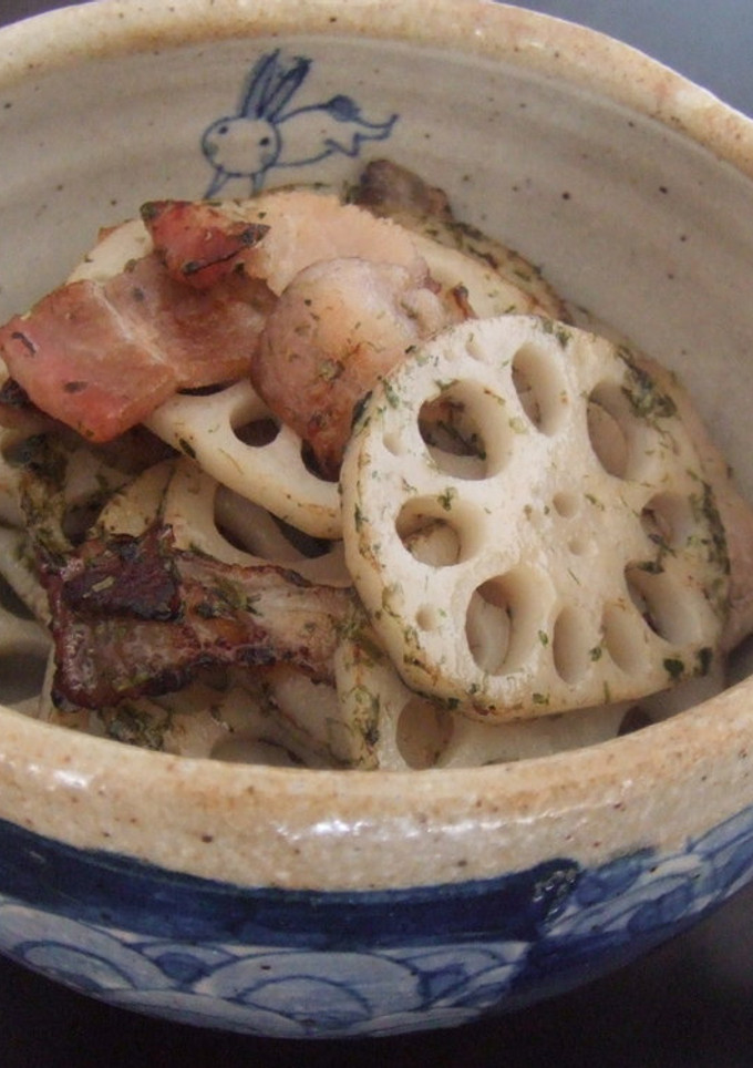 簡単♪　れんこんの塩きんぴら　青のり風味-レシピのメイン写真