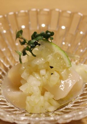 ほたてと玉ねぎのカルパッチョ風-レシピのメイン写真