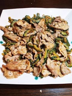 簡単☆ゴーヤと豚肉の焼き肉のタレ炒め-レシピのメイン写真
