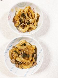 白いゴーヤの炒め-レシピのメイン写真