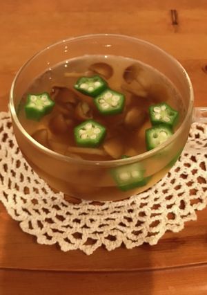 なめこと豆腐とオクラの冷やし汁-レシピのメイン写真