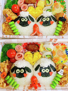 可愛いひつじのショーン弁当-レシピのメイン写真
