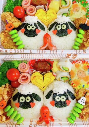 可愛いひつじのショーン弁当-レシピのメイン写真