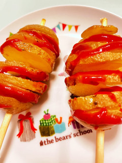 フライドポテトのくるくる揚げ-レシピのメイン写真