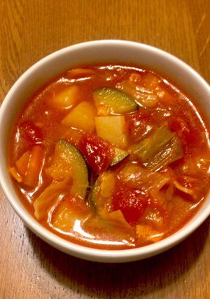 野菜たっぷりミネストローネ-レシピのメイン写真